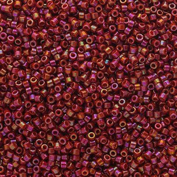 Sundaylace Creations & Bling Delica Beads Delica 11/0 Opaque Glazed Red Cherry AB (2275v)