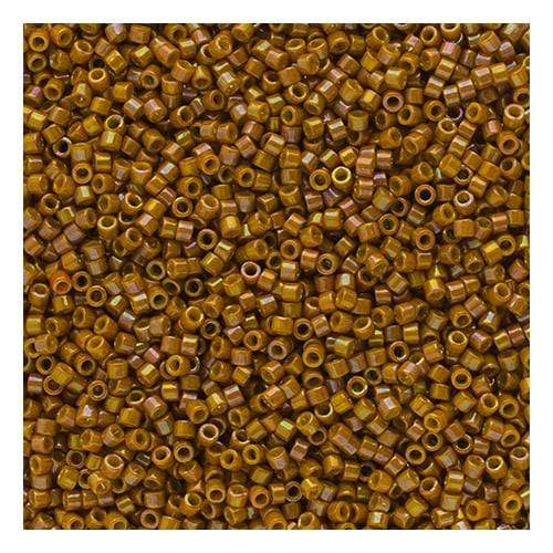 Sundaylace Creations & Bling Delica Beads Delica 11/0 Opaque Glazed  Yellow Mustard AB (2272v)