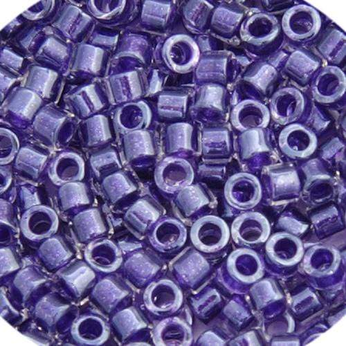 Sundaylace Creations & Bling Delica Beads Delica 11/0 RD Amethyst Sparkle Crystal Lined (0923v)