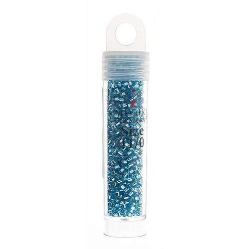 Sundaylace Creations & Bling Delica Beads Delica 11/0 RD Aqua Silver Lined (0044v)