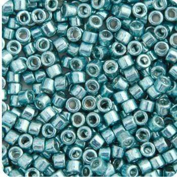 Sundaylace Creations & Bling Delica Beads Delica 11/0 RD Aquamarine Opaque Glavanized-Dyed (0416v)