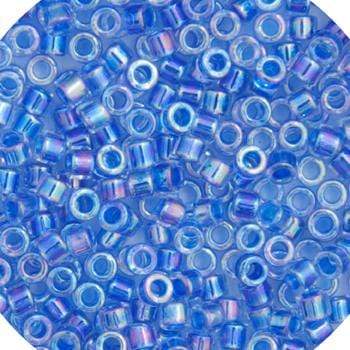 Sundaylace Creations & Bling Delica Beads Delica 11/0 RD Blue AB Lined-Dyed (0077v)