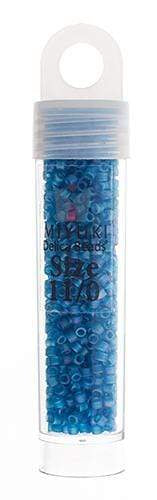 Sundaylace Creations & Bling Delica Beads Delica 11/0 RD Capri Blue AB Matte (0862v)