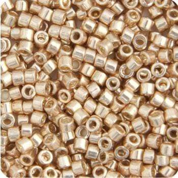 Sundaylace Creations & Bling Delica Beads Delica 11/0 RD Champagne  Opaque Glavanized-Dyed Metallic (0433v)