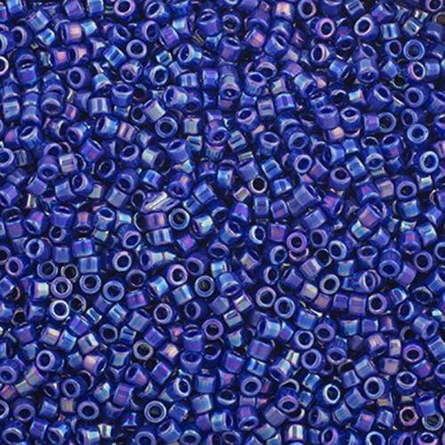 Sundaylace Creations & Bling Delica Beads Delica 11/0 RD Cobalt Blue AB (0165v)
