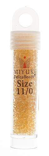 Sundaylace Creations & Bling Delica Beads Delica 11/0 RD Crystal Ivory Transparent (1112v)