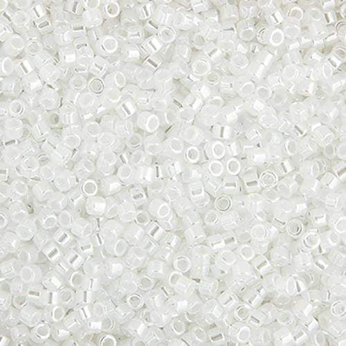 Sundaylace Creations & Bling Delica Beads Delica 11/0 RD Crystal White Ceylon (0231v)