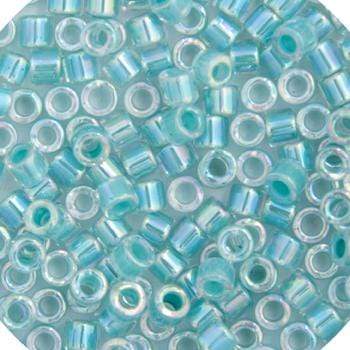 Sundaylace Creations & Bling Delica Beads Delica 11/0 RD Dark Aqua  AB Lined-Dyed (0079v)