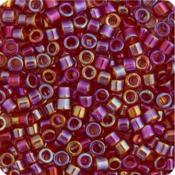 Sundaylace Creations & Bling Delica Beads Delica 11/0 RD Dark Cranberry Red Transparent AB (1242v)