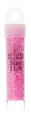 Sundaylace Creations & Bling Delica Beads Delica 11/0 RD Dark Crystal Pink Ceylon Lined-Dyed (0246v)