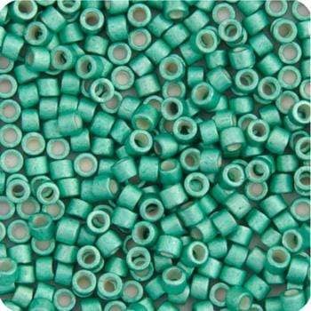 Sundaylace Creations & Bling Delica Beads Delica 11/0 RD Dark Green Mint Galvanized-Dyed Semi-Matte (1182v) *Metallic