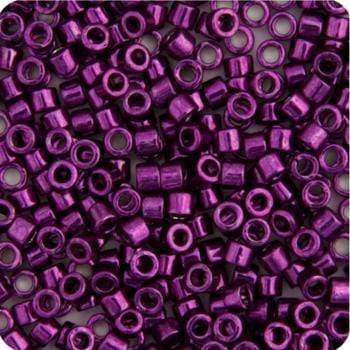 Sundaylace Creations & Bling Delica Beads Delica 11/0 RD Dark Magenta Opaque Nickel Plated Dyed Metallic (0463v)