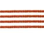 Sundaylace Creations & Bling Delica Beads Delica 11/0 RD Dark Orange Red Silver Lined-Dyed (0601v)