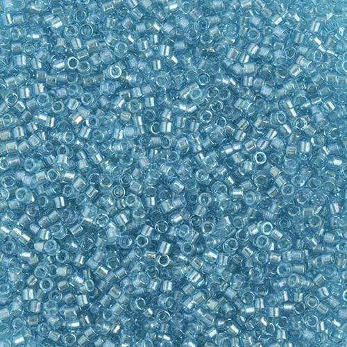 Sundaylace Creations & Bling Delica Beads Delica 11/0 RD Fancy Lined  Aqua (2382v)