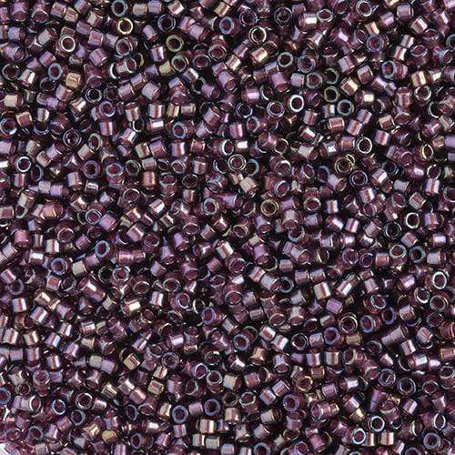 Sundaylace Creations & Bling Delica Beads Delica 11/0 RD Fancy Lined  Eggplant (2390v)