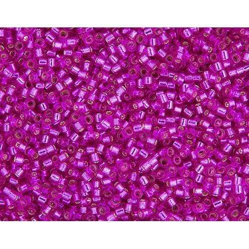 Sundaylace Creations & Bling Delica Beads Delica 11/0 RD Fuchsia Silver Lined-Dyed (1340v)