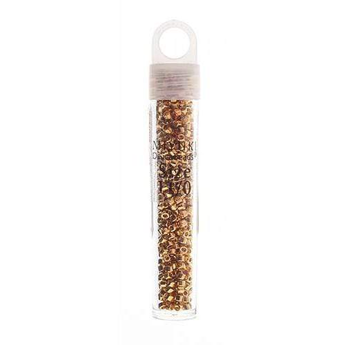 Sundaylace Creations & Bling Delica Beads Delica 11/0 RD Gold 24kt AB Plated (3.3g) (0031v)
