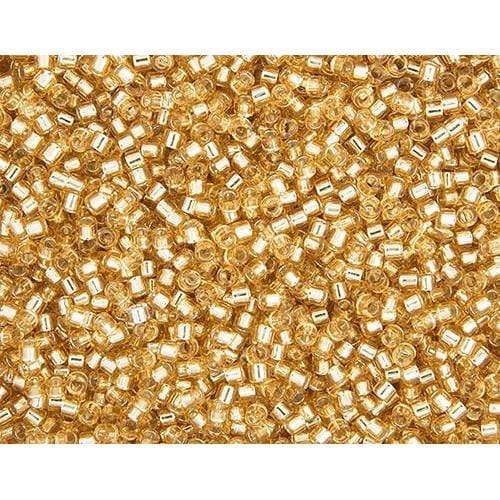 Sundaylace Creations & Bling Delica Beads Delica 11/0 RD Gold Silver Lined (0042v)