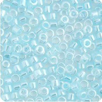 Miyuki Delica Beads Delica 11/0 RD Light Crystal Aqua Ceylon Lined-Dyed (0239v)