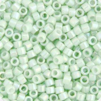 Sundaylace Creations & Bling Delica Beads Delica 11/0 RD Light Green Mint Opaque AB (1506v)