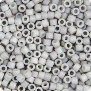 Miyuki Delica Beads Delica 11/0 RD Light Grey Smoke Opaque AB Matte (1528v)