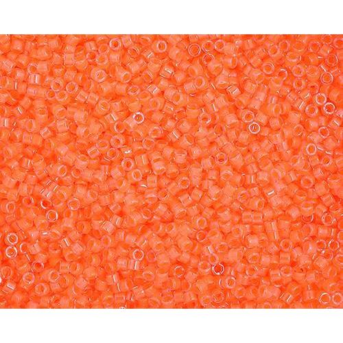 Sundaylace Creations & Bling Delica Beads Delica 11/0 RD Light Orange Luminous Neon Color (2033v)