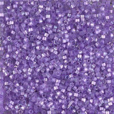 Sundaylace Creations & Bling Delica Beads Delica 11/0 RD Lilac AB Silk Inside Dyed (1868v)