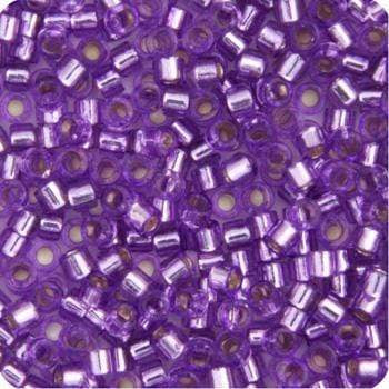 Sundaylace Creations & Bling Delica Beads Delica 11/0 RD Lilac  Silver Lined-Dyed (1343v)