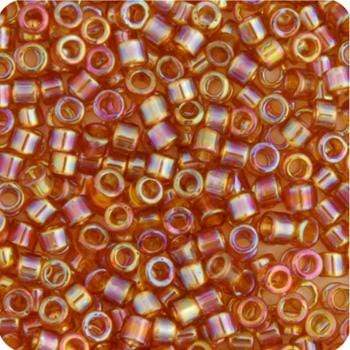 Sundaylace Creations & Bling Delica Beads Delica 11/0 RD Marigold Transparent AB (1241v)