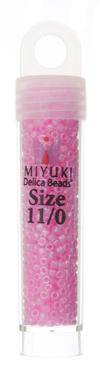 Sundaylace Creations & Bling Delica Beads Delica 11/0 RD Medium Crystal Pink Ceylon Lined-Dyed (0245v)