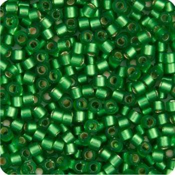 Sundaylace Creations & Bling Delica Beads Delica 11/0 RD Medium Green  Semi-Matte Dyed (0688v)