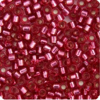 Miyuki Delica Beads Delica 11/0 RD Medium Pink Rose Silver Lined-Dyed (1341v)