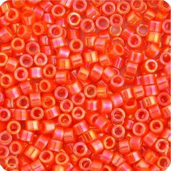 Sundaylace Creations & Bling Delica Beads Delica 11/0 RD Orange Opaque AB (0161v)