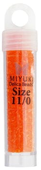 Miyuki Delica Beads Delica 11/0 RD Orange Transparent (0703v)