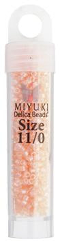 Sundaylace Creations & Bling Delica Beads Delica 11/0 RD Pale Peach Transparent Luster *Rare* (1479v)