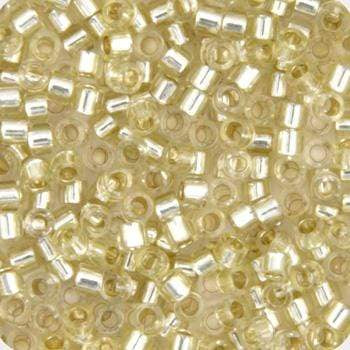 Sundaylace Creations & Bling Delica Beads Delica 11/0 RD Pale Yellow  Silver Lined (1432v) *rare discontinued colour*