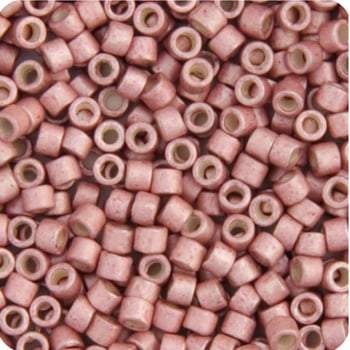 Miyuki Delica Beads Delica 11/0 RD Pink Blush Galvanized-Dyed Semi-Matte (1156v)