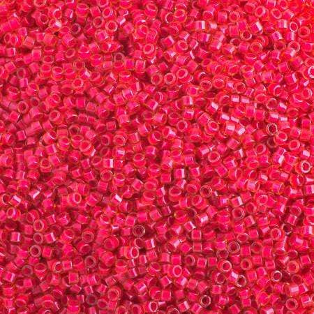 Sundaylace Creations & Bling Delica Beads Delica 11/0 RD Poppy Red Luminous Neon Color (2051v)