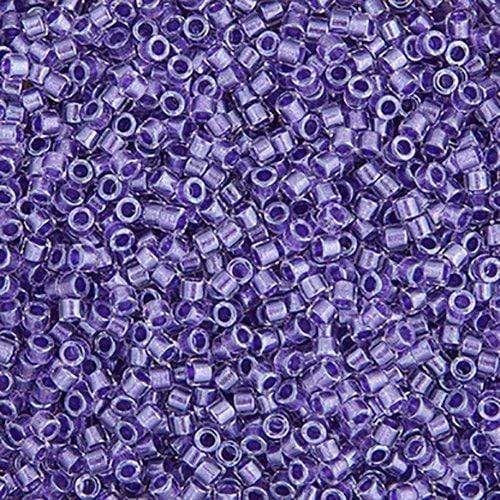 Sundaylace Creations & Bling Delica Beads Delica 11/0 RD Purple Sparkle Crystal Lined (0906v)