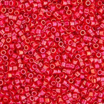 Sundaylace Creations & Bling Delica Beads Delica 11/0 RD Red AB (0214v)