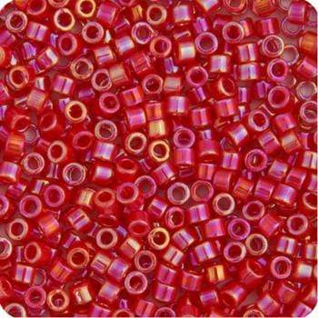 Sundaylace Creations & Bling Delica Beads Delica 11/0 RD Red Opaque AB (0162v)