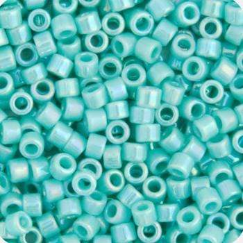 Sundaylace Creations & Bling Delica Beads Delica 11/0 RD Seagreen  Opaque AB (1576v)
