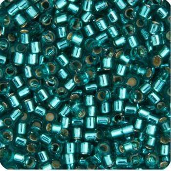 Sundaylace Creations & Bling Delica Beads Delica 11/0 RD Teal Caribbean  Silver Lined (1208v)
