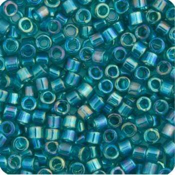 Sundaylace Creations & Bling Delica Beads Delica 11/0 RD Teal Caribbean  Transparent AB (1248v)