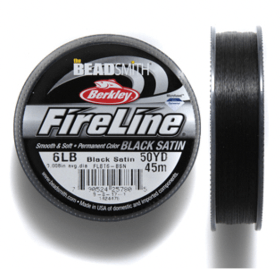 FireLine Beading Thread Crystal Smoke Black Beadsmith 4LB 6LB 8LB