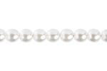 Sundaylace Creations & Bling Pearl Beads GLASS PEARL Round 4mm (120pcs)  20" Strung- Translucent White Pearl