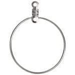 Sundaylace Creations & Bling Basics HOOP LINK ROUND 25mm  Silver Colour *10 pieces- 5 pairs*