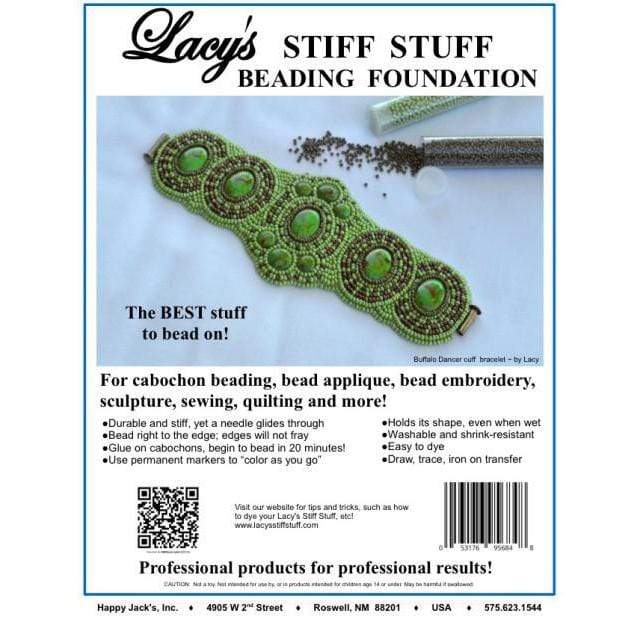 Sundaylace Creations & Bling Basics Lacy Stiff Stuff White Beading Foundation 8.5"x11"inches (A Single Sheet), Beading Basics