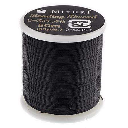 Sundaylace Creations & Bling Basics Black Miyuki Nylon Beading Thread B (50m Spool)