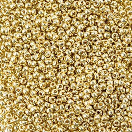 Sundaylace Creations & Bling Miyuki Seed Bead 11/0 Miyuki Seed Bead 11/0 Duracoat Galvanized Light Gold *Metallic (5102v)